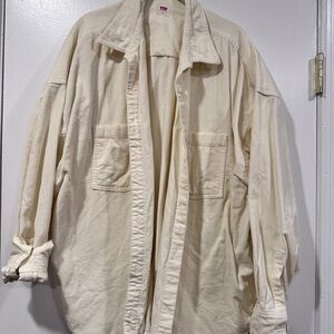 Classic Vintage Levi’s Cream Corduroy Shirt